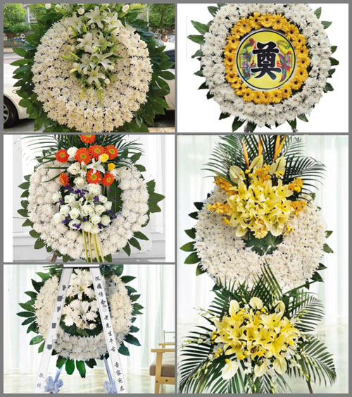 安徽蚌埠市怀远县褚集镇叶刘村花圈速递
